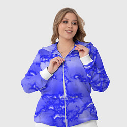 Женский 3D-костюм Темно-синий мотив, цвет: 3D-белый — фото 2