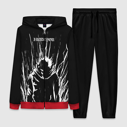 Женский костюм Итадори в ярости - Магическая битва / 3D-Красный – фото 1