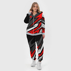 Женский 3D-костюм Kawasaki - red uniform, цвет: 3D-меланж — фото 2