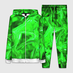 Женский 3D-костюм Geometry green, цвет: 3D-белый