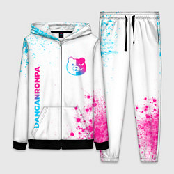 Женский 3D-костюм Danganronpa neon gradient style: надпись, символ, цвет: 3D-черный