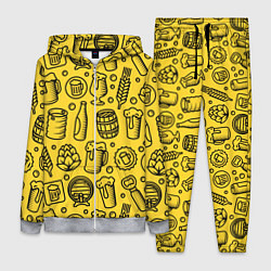Женский 3D-костюм Пиво и аксессуары - жёлтый, цвет: 3D-меланж