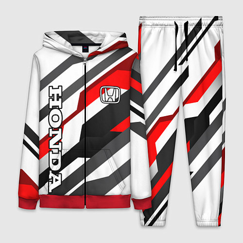 Женский костюм Honda - red and white / 3D-Красный – фото 1