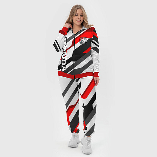 Женский костюм Honda - red and white / 3D-Красный – фото 4