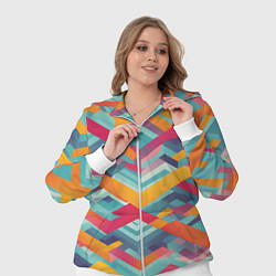 Женский 3D-костюм Жёлтые ретро стрелки, цвет: 3D-белый — фото 2