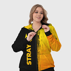 Женский 3D-костюм Stray - gold gradient: по-вертикали, цвет: 3D-черный — фото 2