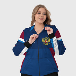 Женский 3D-костюм Спортивная Россия, цвет: 3D-черный — фото 2