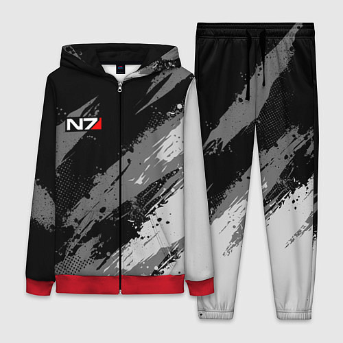 Женский костюм N7 - mass effect monochrome / 3D-Красный – фото 1