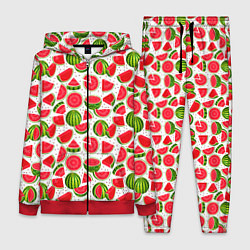 Женский 3D-костюм Нарезанный арбуз, цвет: 3D-красный