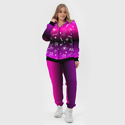 Женский 3D-костюм Тату Лил Пипа на фиолетовом, цвет: 3D-черный — фото 2