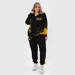 Женский 3D-костюм Nine Inch Nails - gold gradient вертикально, цвет: 3D-черный — фото 2