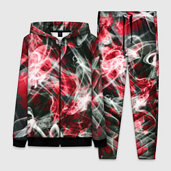 Женский 3D-костюм Серые узоры дым, цвет: 3D-черный