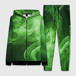 Женский 3D-костюм Зеленый дым, цвет: 3D-черный