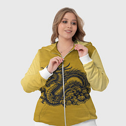 Женский 3D-костюм Дракон на золоте, цвет: 3D-белый — фото 2