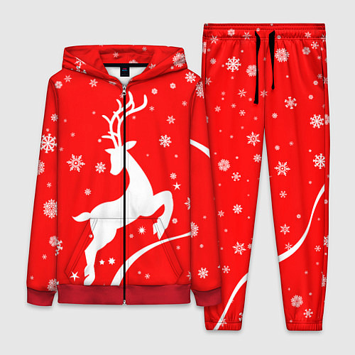 Женский костюм Christmas deer / 3D-Красный – фото 1