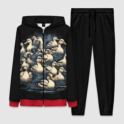 Женский костюм Утки в пруду / 3D-Красный – фото 1