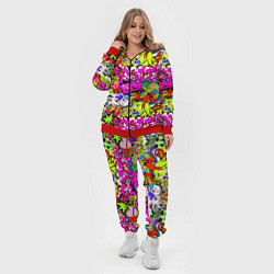 Женский 3D-костюм Цветное граффити, цвет: 3D-красный — фото 2