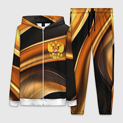 Женский костюм Герб России на черном золотом фоне