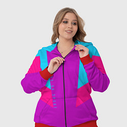 Женский 3D-костюм Always in sports сиреньевый, цвет: 3D-красный — фото 2