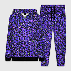 Женский 3D-костюм Фиолетовая мозаика, цвет: 3D-черный