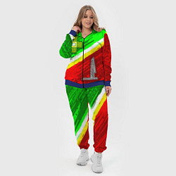Женский 3D-костюм Флаг Зеленограадского АО, цвет: 3D-синий — фото 2