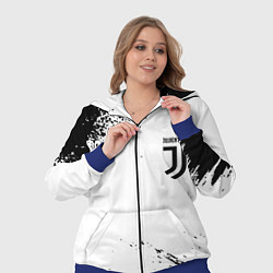 Женский 3D-костюм Juventus sport color black, цвет: 3D-синий — фото 2