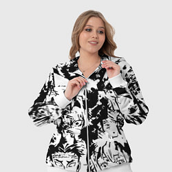 Женский 3D-костюм Истребитель демонов черно белый постер, цвет: 3D-белый — фото 2