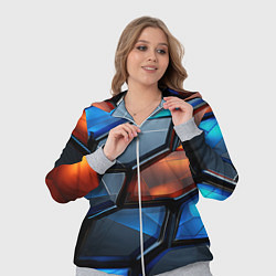 Женский 3D-костюм Прозрачные абстрактные плиты, цвет: 3D-меланж — фото 2