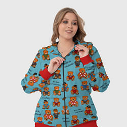 Женский 3D-костюм Мишки и цитаты из сериала слово пацана, цвет: 3D-красный — фото 2