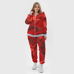 Женский 3D-костюм Красный камуфляж крупный, цвет: 3D-меланж — фото 2