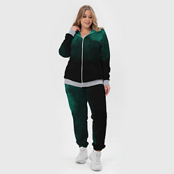 Женский 3D-костюм Зелёный туман на чёрном, цвет: 3D-меланж — фото 2