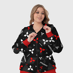 Женский 3D-костюм Mitsubishi - logo pattern, цвет: 3D-красный — фото 2