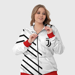 Женский 3D-костюм Juventus sport geometry, цвет: 3D-красный — фото 2
