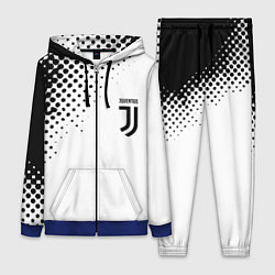 Женский 3D-костюм Juventus sport black geometry, цвет: 3D-синий