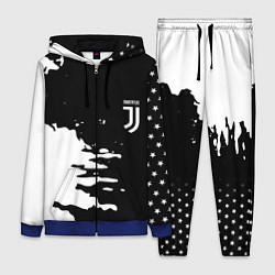 Женский 3D-костюм Ювентус спорт краски текстура, цвет: 3D-синий