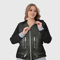 Женский 3D-костюм Terminator first - leather jacket, цвет: 3D-меланж — фото 2