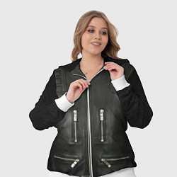 Женский 3D-костюм Terminator first - leather jacket, цвет: 3D-белый — фото 2