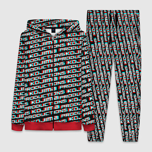 Женский костюм Kojima glitch pattern studio / 3D-Красный – фото 1