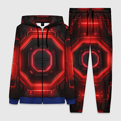 Женский костюм Nvidia style black and red neon