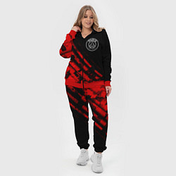 Женский 3D-костюм PSG sport grunge, цвет: 3D-красный — фото 2