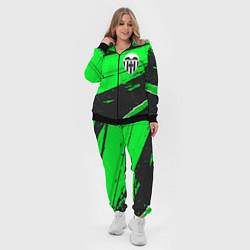 Женский 3D-костюм Valencia sport green, цвет: 3D-черный — фото 2