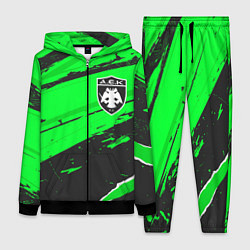 Женский 3D-костюм AEK Athens sport green, цвет: 3D-черный