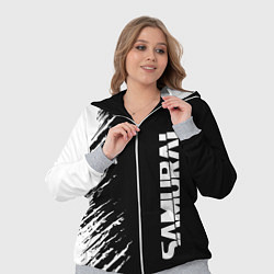 Женский 3D-костюм Самурай штрихи - киберпанк 2077, цвет: 3D-меланж — фото 2