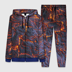 Женский 3D-костюм Вулканическая лава, цвет: 3D-синий