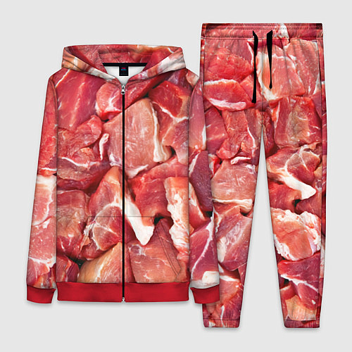 Женский костюм Куски мяса / 3D-Красный – фото 1