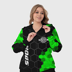 Женский 3D-костюм Haval green sport hexagon, цвет: 3D-черный — фото 2