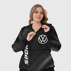 Женский 3D-костюм Volkswagen sport metal, цвет: 3D-черный — фото 2