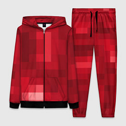 Женский костюм Red cubes abstraction