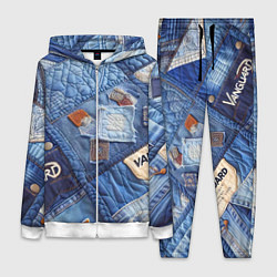 Женский 3D-костюм Vanguard jeans patchwork - ai art, цвет: 3D-белый