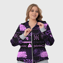 Женский 3D-костюм Underground pattern color, цвет: 3D-меланж — фото 2